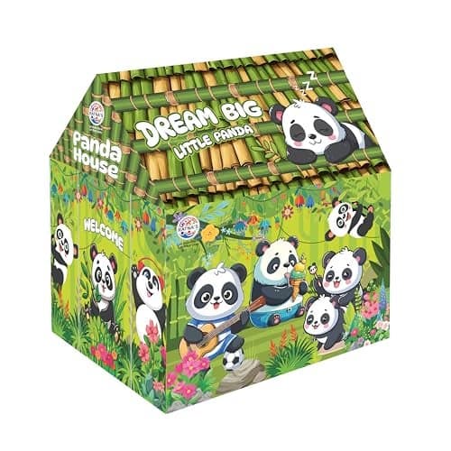 Ratna's Panda House Theme Kids Play Tent House, Big Size Indoor Outdoor Play Tent for Kids 2+ Years