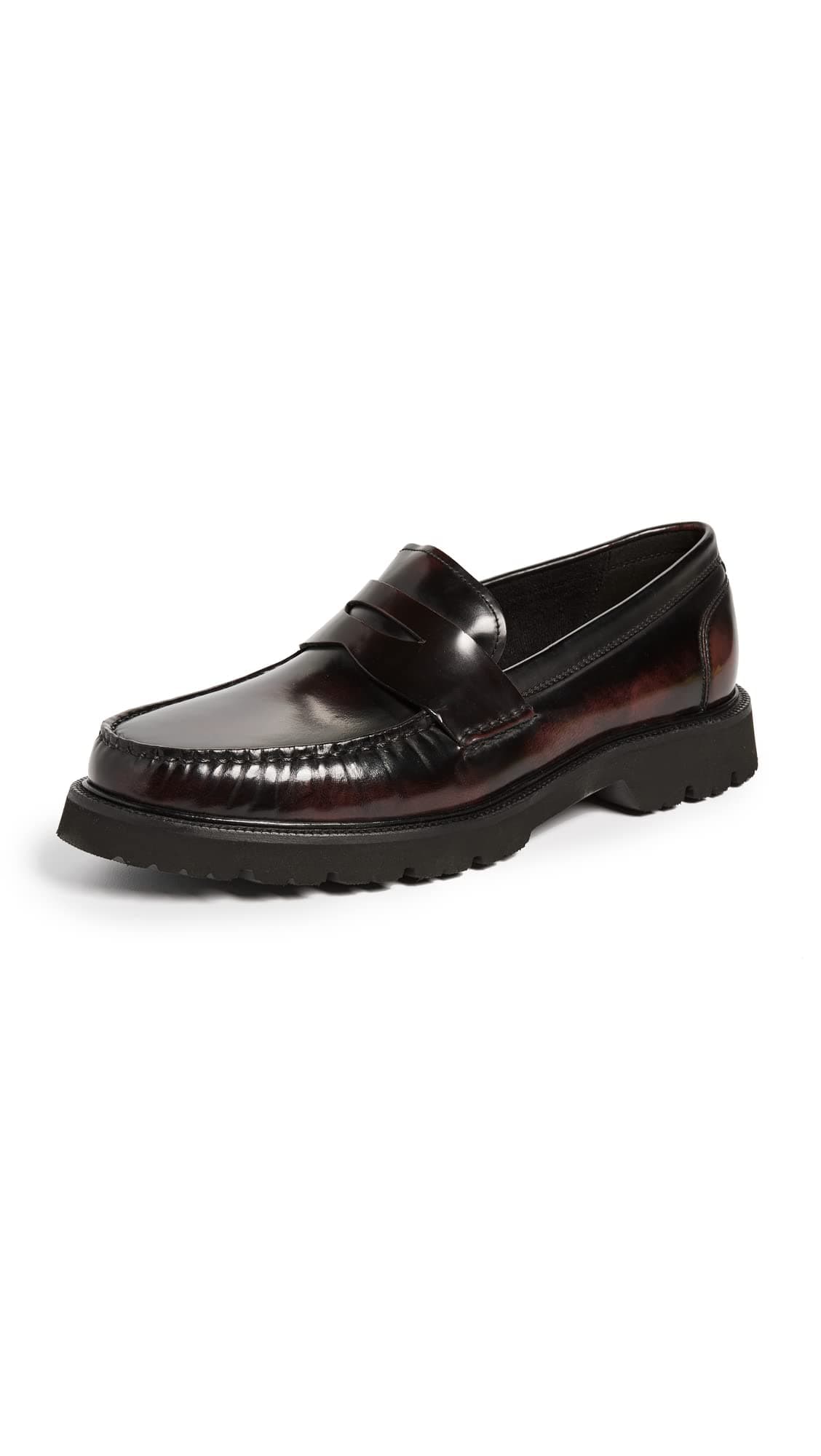 Cole Haan Men's American Classics Penny Loafers, Deep Burgundy/Black, 10 Medium US