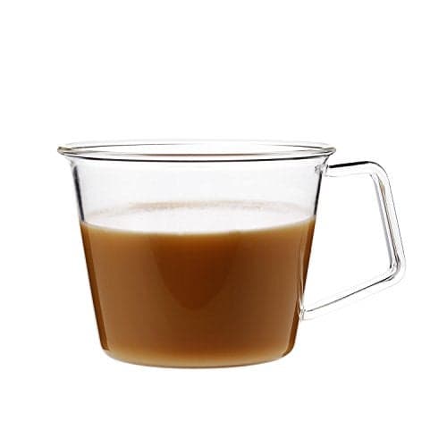 KINTO 8434 CAST Coffee Cup, 6.8 fl oz (220 ml), Heat-resistant Glass, Microwave and Dishwasher Safe