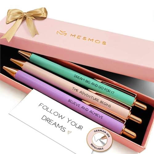 MESMOS 3pc Fancy Pen Set 2026 Graduation Gift for Her Congrats Grad High School and College Graduation Presents for Girls Women and Daughter From 8th Grade to Masters Degree Graduate Gifts