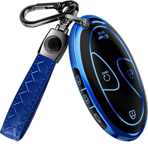 Lucrum Compatible with Hyundai Key Fob Cover Keychain