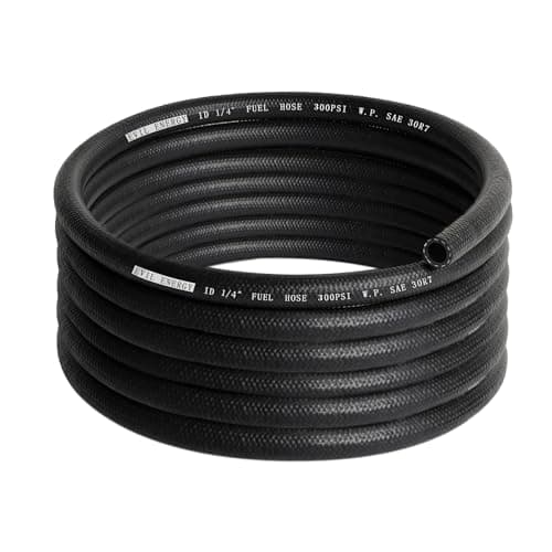 EVIL ENERGY 1/4 Fuel Hose Line Push Lock SAE 30R7 NBR 15FT 300PSI