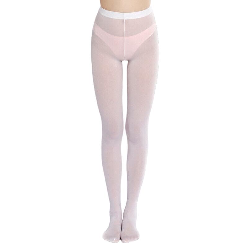 NeskaModa Women's Suspender Stockings (PantyHoseWH-1_White_Free Size)