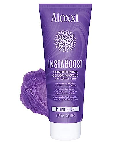 ALOXXI InstaBoost Conditioning Color Mask in Purple Reign Deposits Purple Color and Deeply Conditions Hair 68 Fl Oz