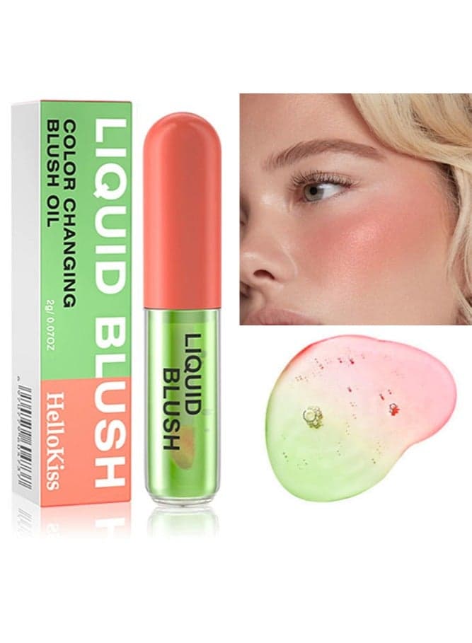 Liquid Blush- Color Changing Blush Oil, Natural Hydration, Comfortable and Long-Lasting Makeup, Natural qi blood-Natural Look #01