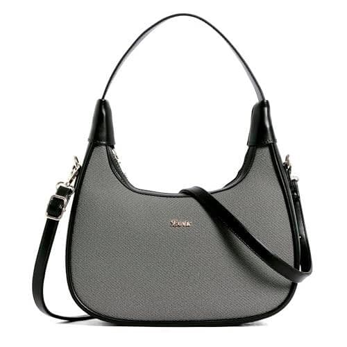 EXOTIC® Urban Grace Crescent Charm Hand/Sling Bag | Bag for working women | shoulder and Cross body Perfect For Travelling and outing (BLACK)