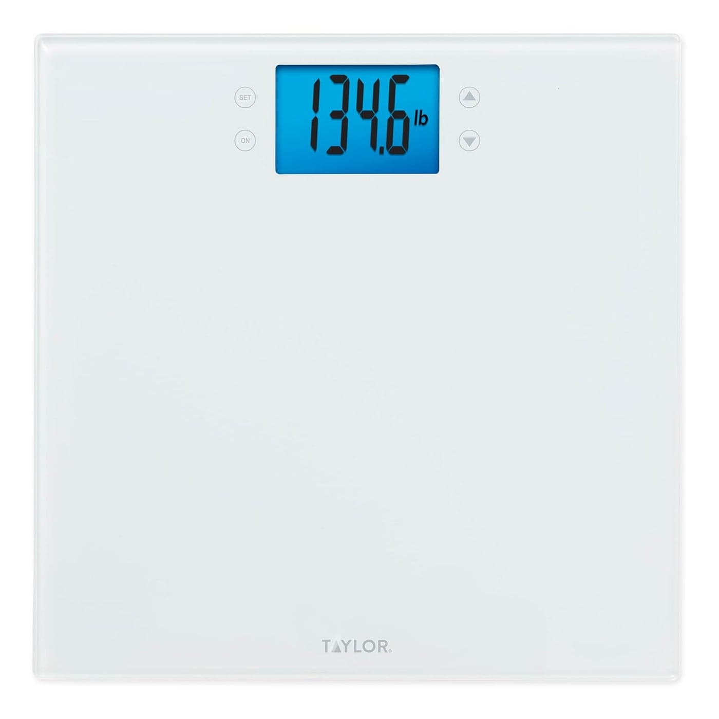 Taylor Digital Body Composition Scale wCalMax Bathroom Scale for Body Weight Measures Body Fat Body Water Muscle Mass Percentages 4 User Recognition FSA HSA Eligible 400 lb Capacity White