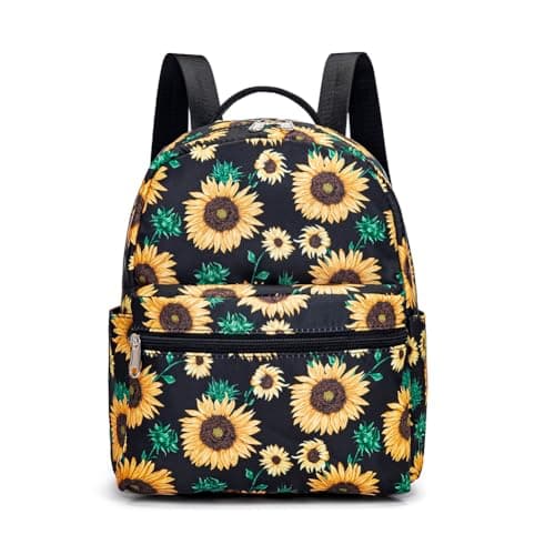 cute fashion music mini small Backpack pack bag for girls women and Adult (Sunflowers)