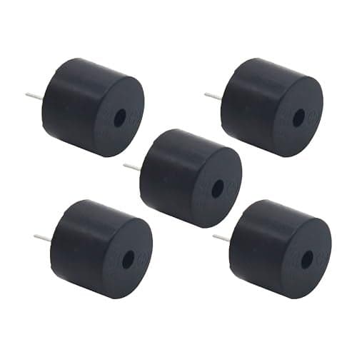 Electronic Spices 5V Passive Buzzer Acoustic Component Mini Alarm Speaker Pack of 5