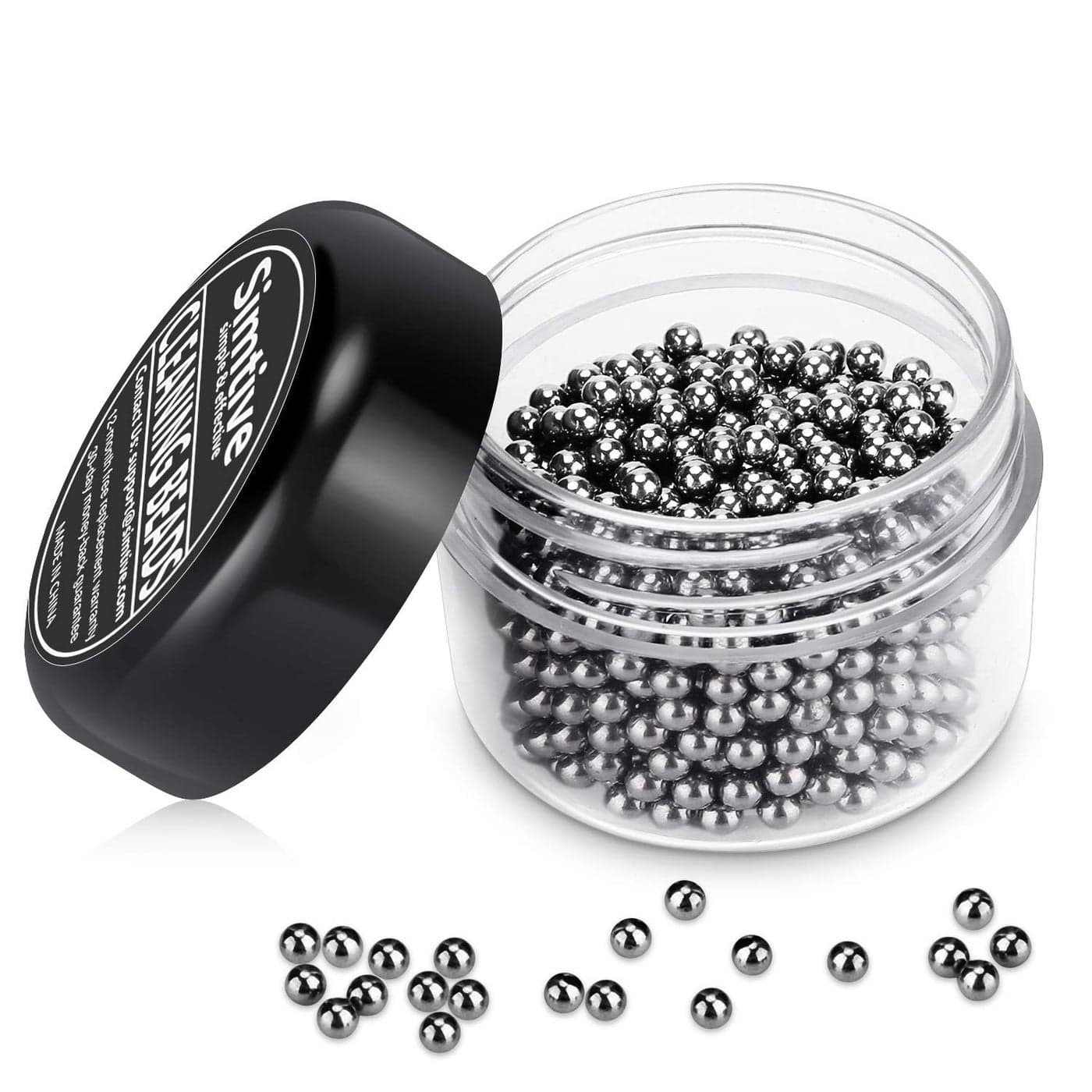 Simtive 1000 PCS Decanter Cleaning Beads Cleaner for Wine Decanter Carafe and Vase 304 Stainless Steel Cleaning balls