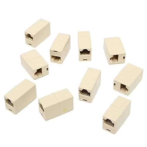 FEDUS rj45 Connector |LAN |rj45 Cover Female to Female ethernet Coupler LAN Adapter Extender rj 45 Socket Network cat5 cat6 Jointer Pack 10