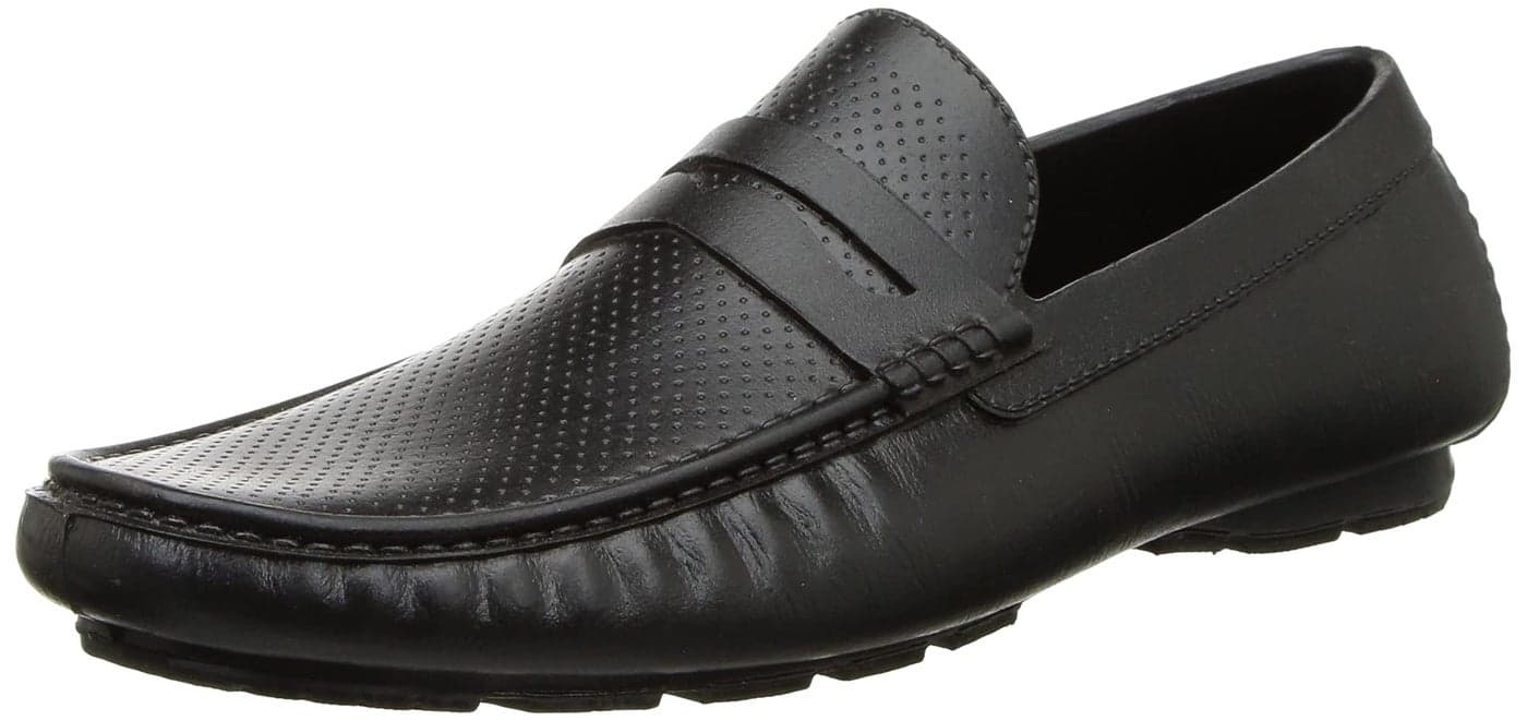Bata Driver Men's Black Loafers - 8 UK (8526923)