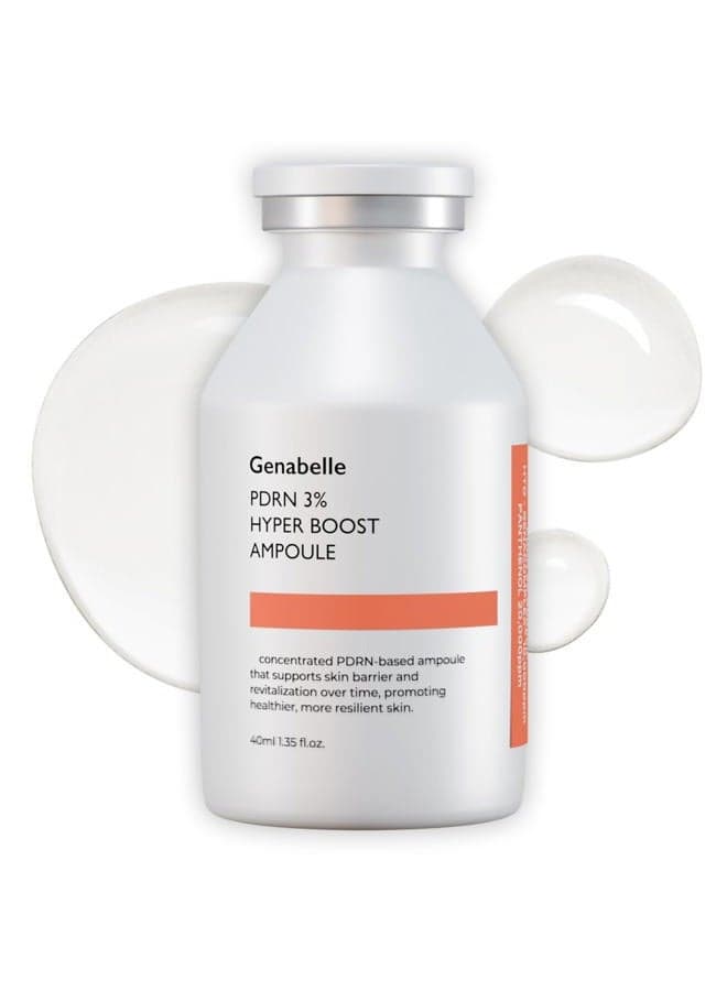 PDRN 3% Hyper Boost Ampoule – Advanced Skin Support Serum with PDRN, Niacinamide, Hyaluronic Acid, Peptides, and Centella for Skin Barrier Support, Dryness, and Uneven Texture