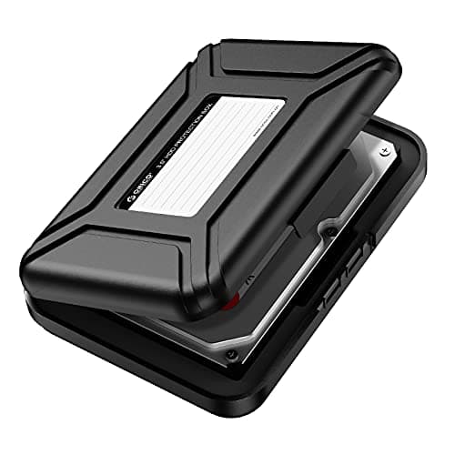 ORICO Hard Drive Case 35 inch HDD Storage Carrying Case AntiStatic and Shockproof External Hard Drive Portable Case Compatible with WD Seagate Toshiba Samsung Hitachi CrucialPHXBK