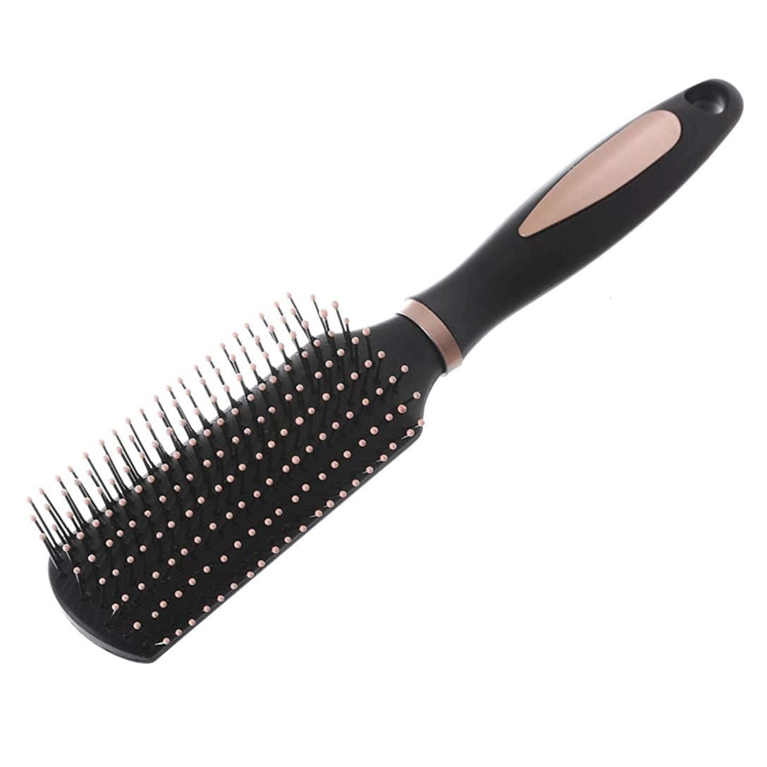 AntiStatic Massage Hair Brush for Men and Women Adults and Kids Nylon Bristle Pins Brushes Blow Dry Detangle Hairbrush Comb for All Wet or Dry Hair Types Styling Rectangle