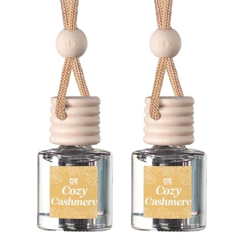 CANDECraftCo Car Air Hanging Fragrance Oil Car Auto Freshener for Essential Oils Scents Fragrance Aromatherapy Automobile Diffuser Long Lasting Cozy Cashmere