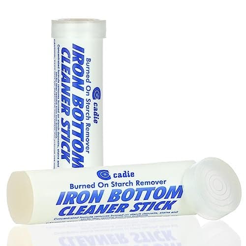Steam Iron Bottom Cleaner Stick – Removes Build-Up Starch, Melted Fabric, Glue from Hot Iron – Eliminates Sticky Residue On Any Iron Soleplate on The Market - Easy to Use – 2 Pack