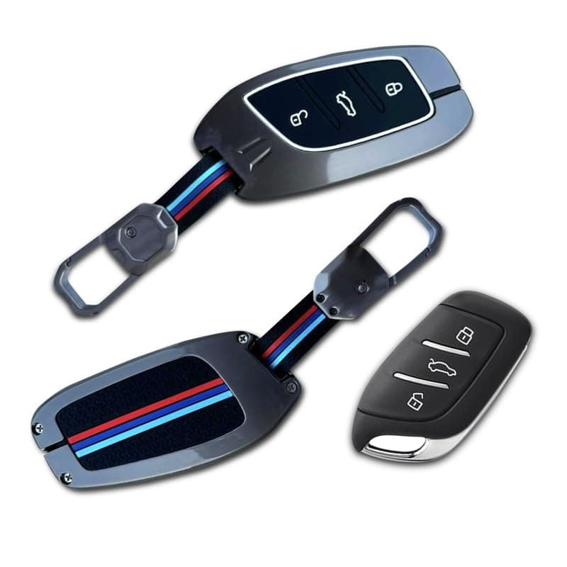 NEODRIFT 'KeyShield' Car Key Cover for MG Astor (Shape 1, 03 Buttons) (Durable, Stylish, and 360° Protection)