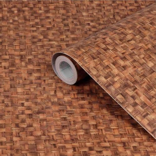 CVANU PVC Self Adhesive Waterproof Wallpaper, 12 x 50 Inch