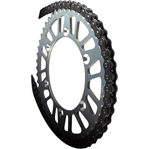 JT Chain JTC428HDR130SL (428 Series) Black Steel 130 Link Heavy Duty Non O-Ring Chain with Connecting Link
