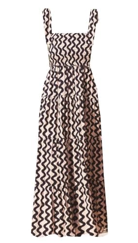 kinstell Women's Summer Boho Spaghetti Strap Square Neck Ruffle Casual Flowy Long Dress Beach Swing Party Maxi Dress H-Ivory