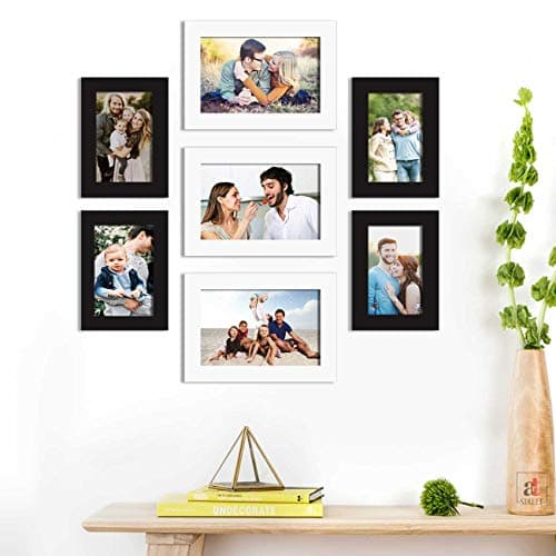 Art Street Set of 7 Wall Photo Picture Frame for Home Décor Eco Series Wall Photo Frame for Home Decoration (Size - 4x6, 5x7 Inchs, White)
