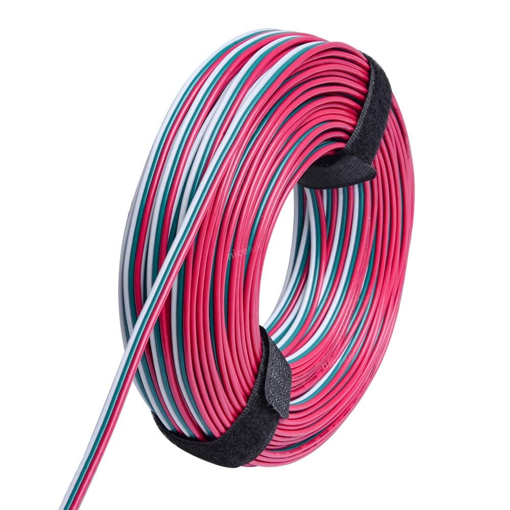 Nicelux 80 Feet24 Meter 3 Pin LED Extension Wire 20 AWGfor WS2812B WS2811 Addressable Dream Color Tape Light Wiring3 Conductor Electrical Cable for Digital IC Tape LightHook Up Wire