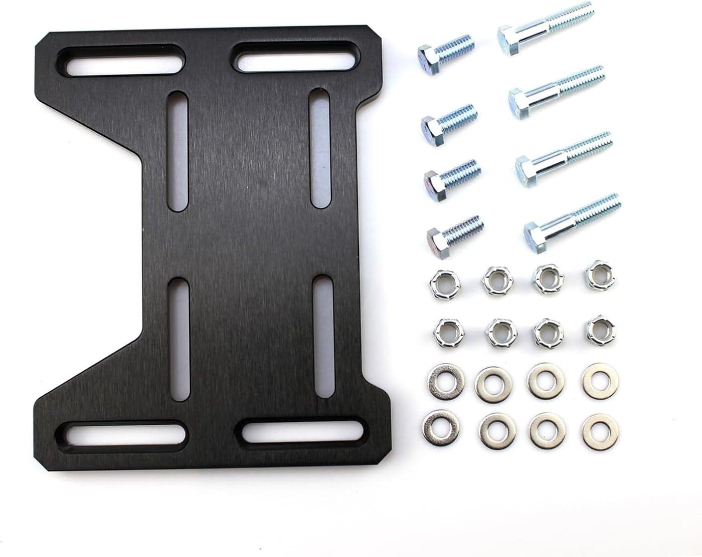 Aluminum Adjustable Engine Mounting Bracket for 4 Stroke Engines - Black