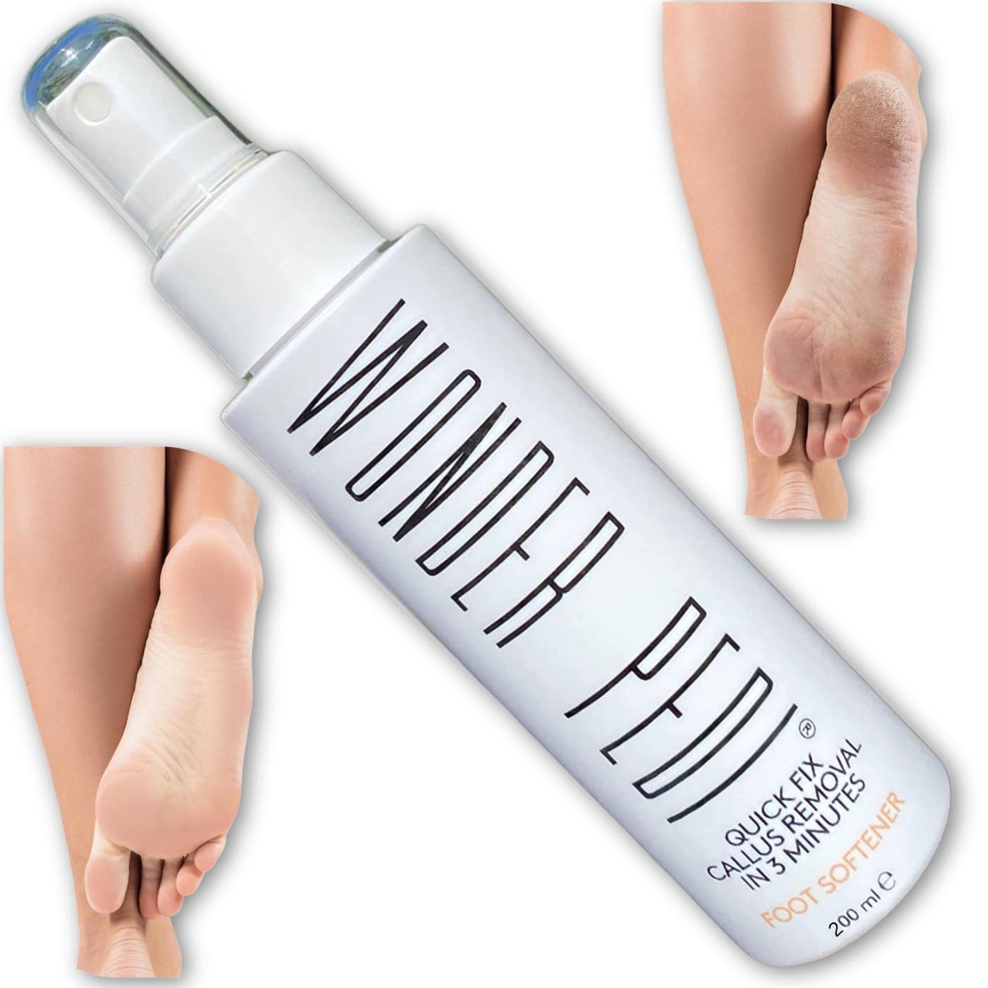 Callus Remover Three Minutes Fix Foot File Rasp Instant Foot Exfoliating Softener Peel Spray Heels Callus Scrubber File Home Spa Pedicure Treatment Wonder Pedi