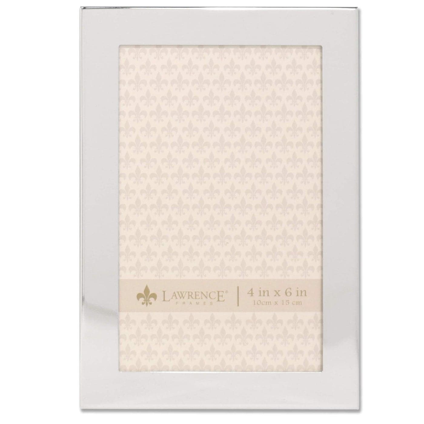 Lawrence Frames 4x6 Flat Silver Metal Picture Frame
