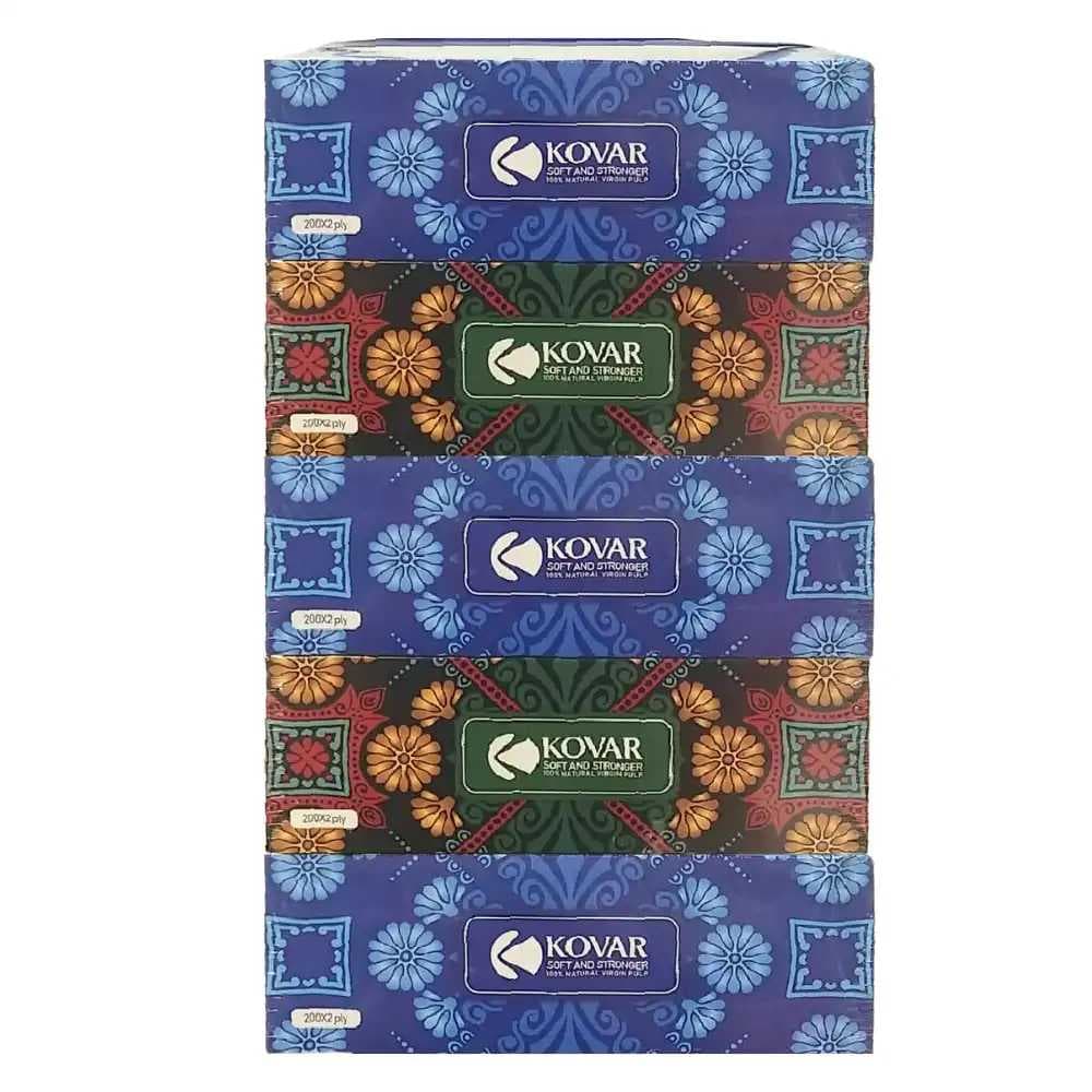 Kovar Soft And Stronger Hygienic Facial Tissue Paper- 5X500sheets