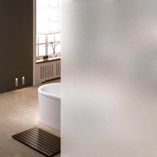 Niviy Frosted Window Film NonAdhesive Shower Window Covering for Bathroom Office Living Room177 Width by 787 Length
