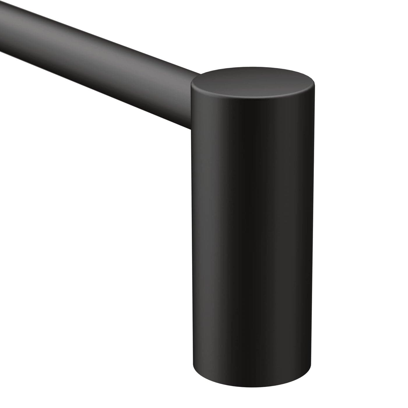 Moen Align Matte Black 24 in Modern Towel Bar Wall Mounted Towel Hanger YB0424BL