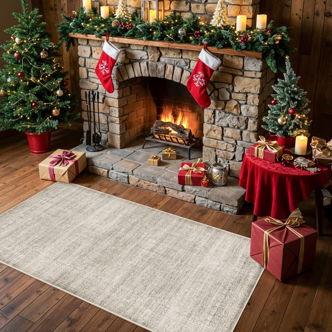 Washable 2x6 Runner Rug for Kitchen Neutral EasyClean Entryway Carpet with NonSlip Backing WaterResistant Floor Mat for Bedroom Bathroom Perfect for HighTraffic Areas with PetsBeigeIvory2x6