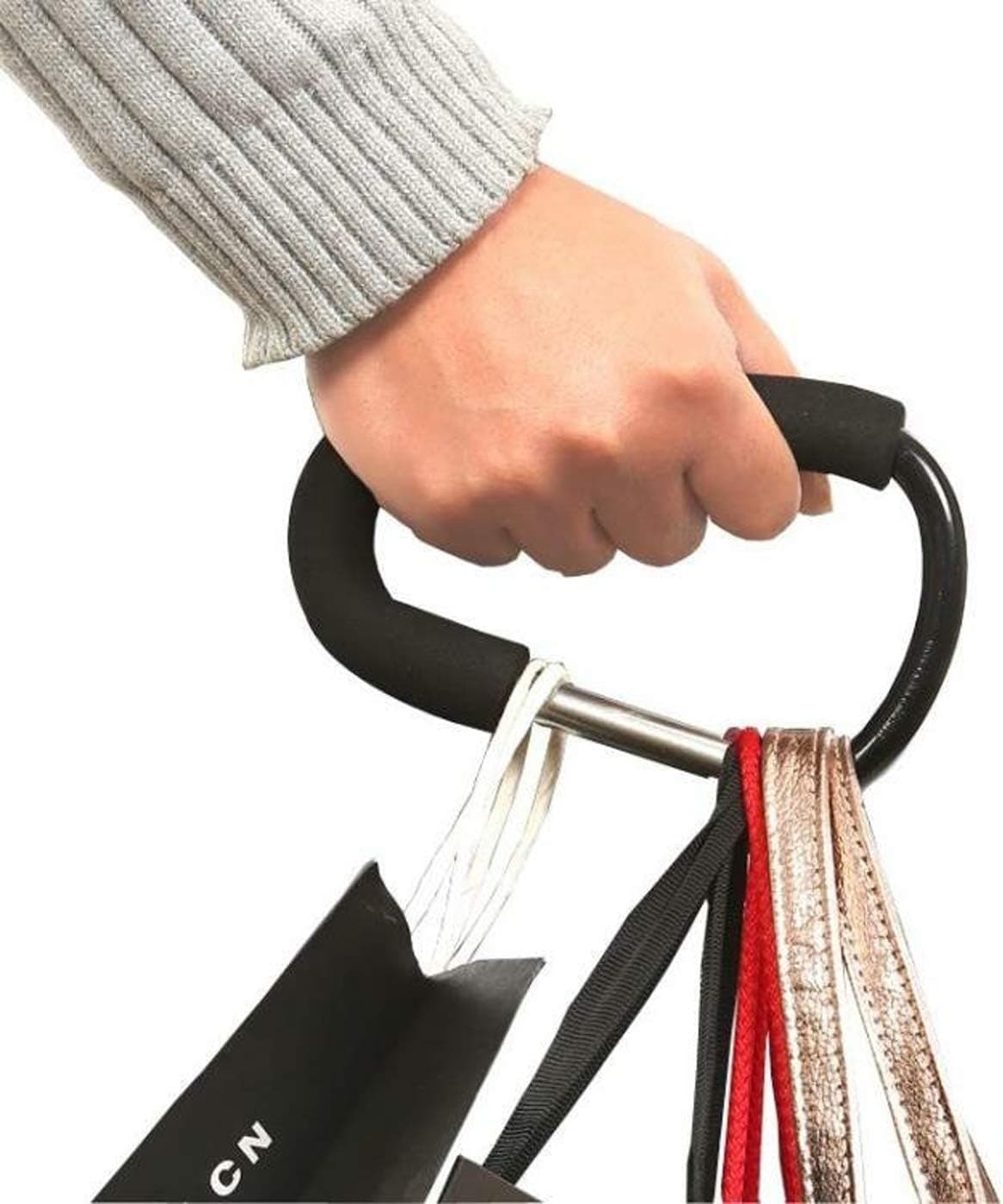 TGOOD Stroller Hooks2pacs XLarge 16cm63 of Multipurpose Hook Clipsfor Mommy Shopping BagsBaby Diaper BagsGroceriesClothingPurseStroller AccessoriesBlack