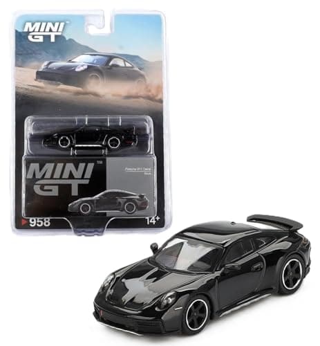 164 Diecast Model Car Compatible with Porsche 911 Dakar Black Limited Edition by Mini GT MGT00958