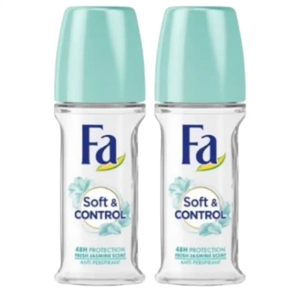 Fa Antiperspirant Roll On Deodorant in Assorted Fragrance- 2X50ml (Customer May Receive Any Fragrance)