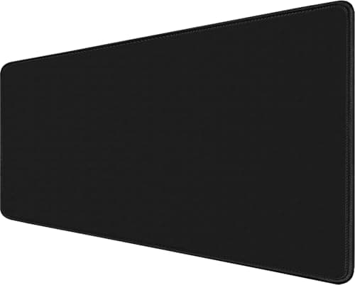 Large Gaming Mouse Pad XXL Extended Computer Keyboard Mouse Mat with Stitched Edges 315 x 157 NonSlip Waterproof Rubber Base Office Big Long Mousepad for Work Game Office Home Black