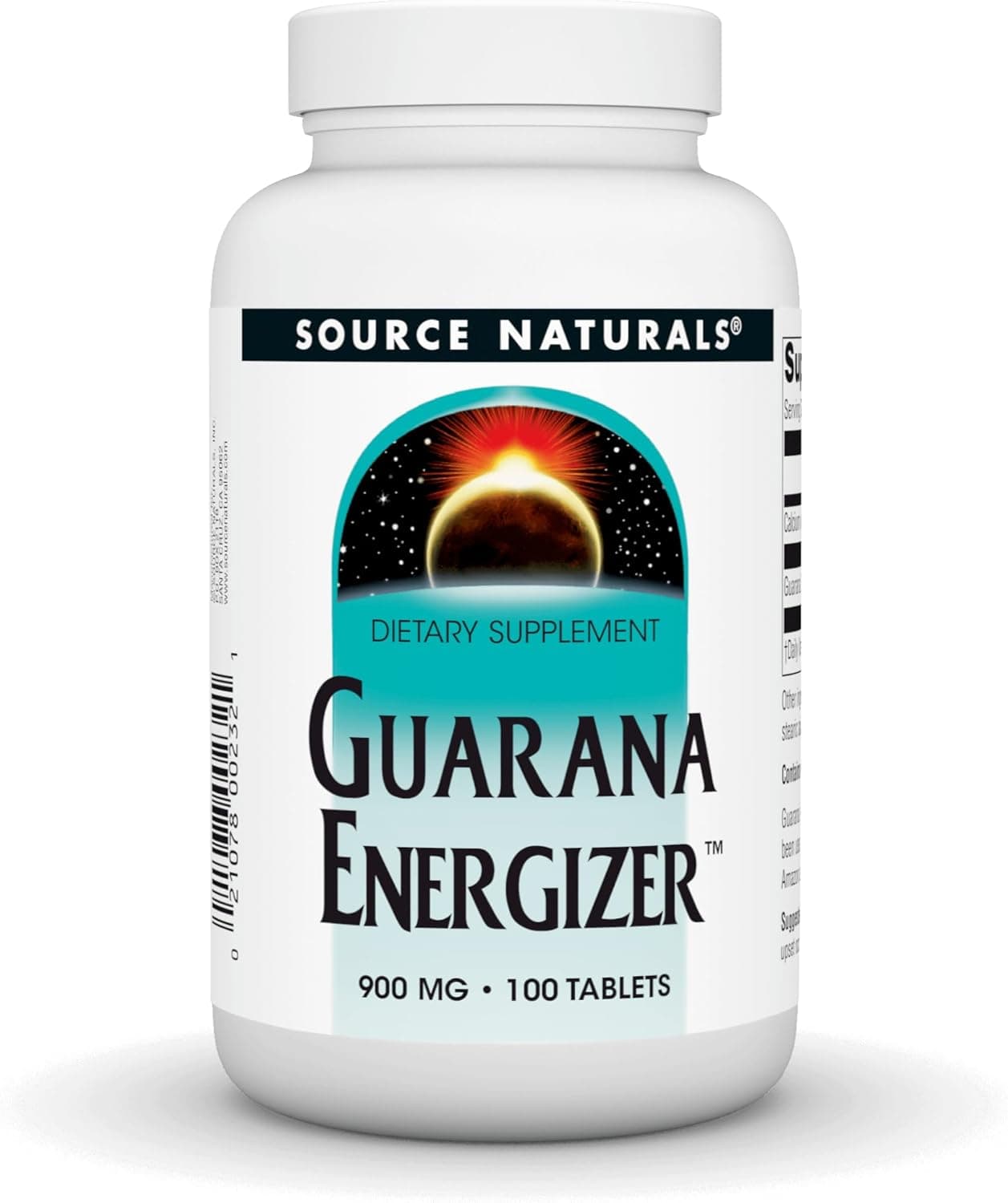 Source Naturals Guarana Energizer Caffiene and Energy 900 mg100 Tablets