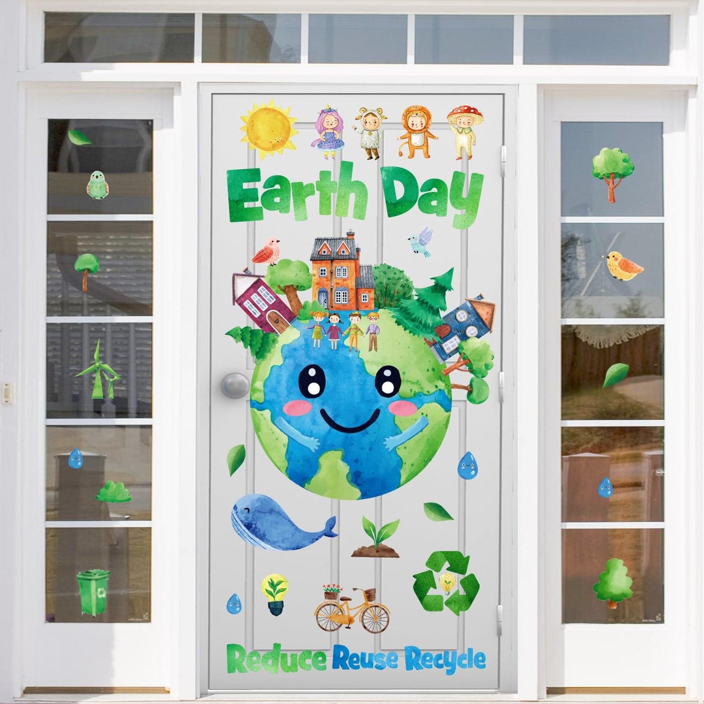 Happy Earth Day Party Supplies Save The Planet Door Decoration for Classroom Preschool Kindergarten and Elementary School Perfect for World Environment Day and Earth Day Celebrations