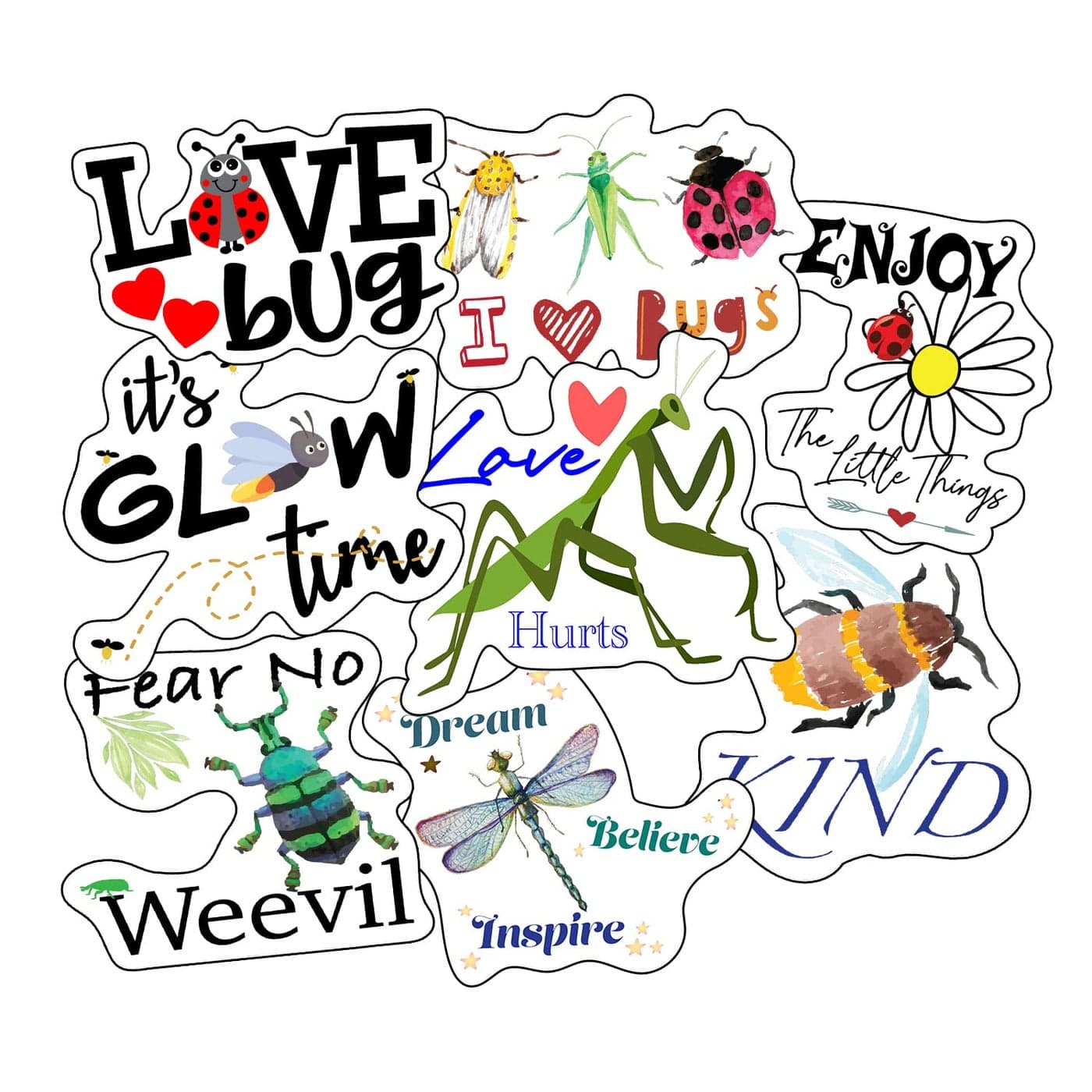 Bug Stickers Perfect Bug Gifts for Boys Girls Adults Bug Lovers Waterproof Extra Sticky Durable 100 Vinyl Work Great On Water Bottles A Laptop As A Car Decal Or As Party Favors