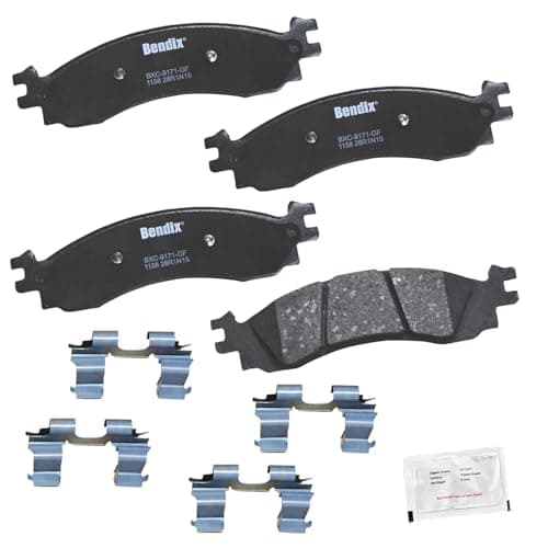 Bendix Priority1 CFC1158 Ceramic Front Brake Pads for Ford Explorer 2010-2006, Explorer Sport Trac 2010-2007, Taurus 2012-2010, Mercury Mountaineer 2010-2006