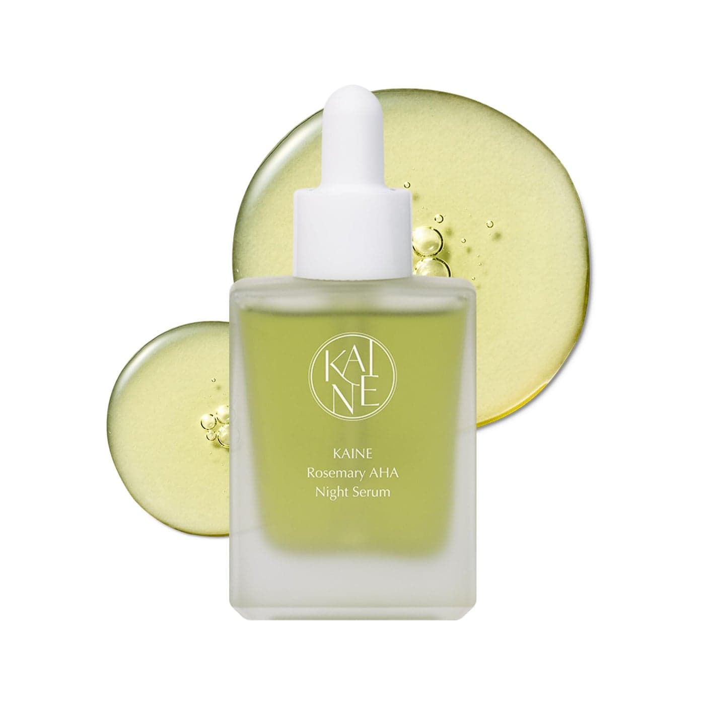 KAINE Rosemary AHA Night Serum Lactic Acid Rosemary Leaf Extract Serum for Face Mildly Exfoliates without Drying for Radiant For Acne Prone Sensitive Skin Korean Skin Care 30mL 101 fl oz