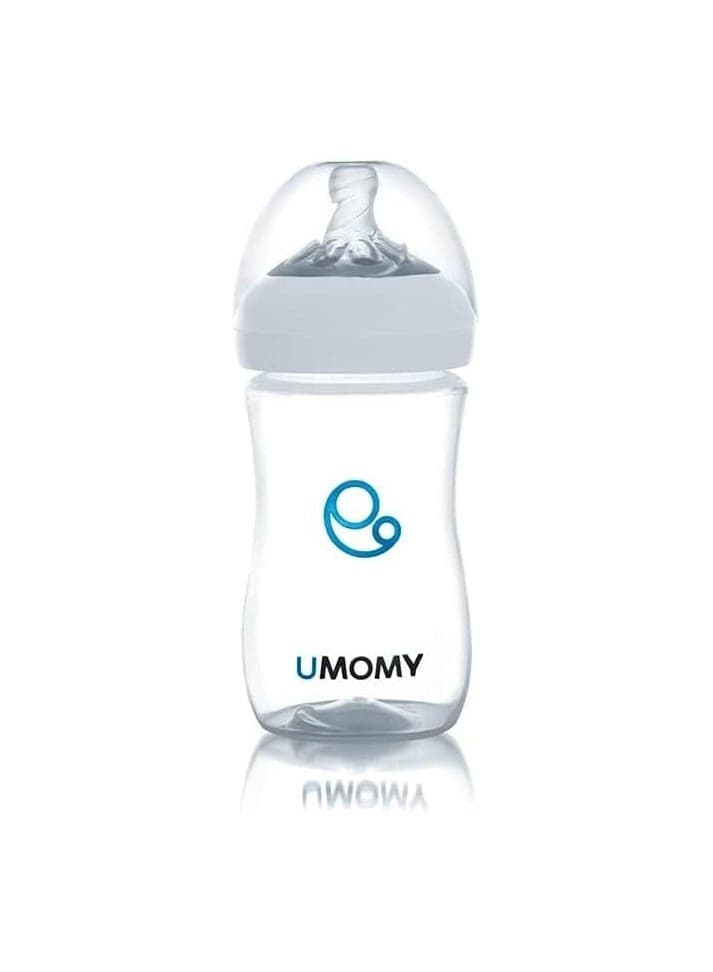 12M Baby Bottles for Newborn, PP Anti-Colic Infant Bottles, Silicone Rubber Teat, Wide Neck Breast-Like Nipple, BPA Free Max Flow, 330ml, White