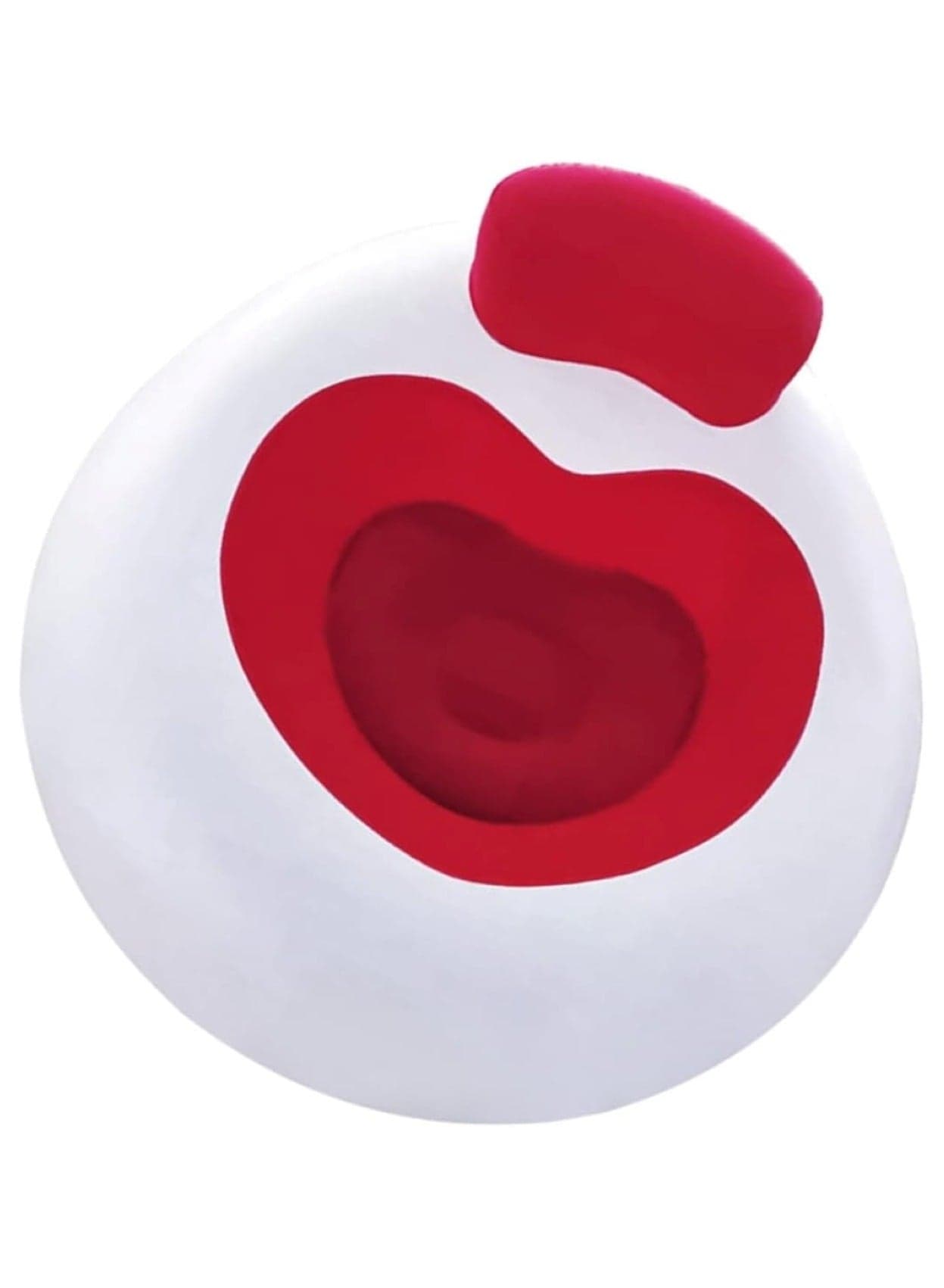 Inflatable Lounge Chair with Backrest Red
