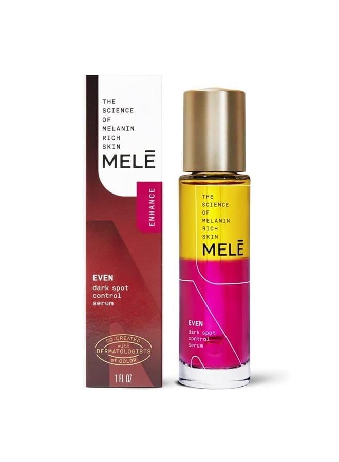 Mele Even Dark Spot Visibly Reduces Dark Spots, Uneven Tone, And Signs Of Aging Control Serum With Niacinamide, Vitamin E, And Pro-Retinol 1 oz