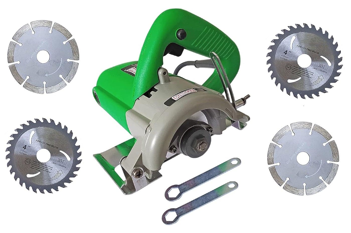 DUMDAAR 1400W CM4SB 110mm Marble Cutter Tile cutting Machine With 2pc marble 2pc TCT blade