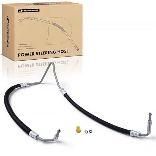 A-Premium Power Steering Pressure Hose Line Assembly Compatible with Cadillac DTS & Buick Lucerne, 2006 2007 2008 2009 2010 2011, 4.6L, with O-ring, Pump to Gear/Rack