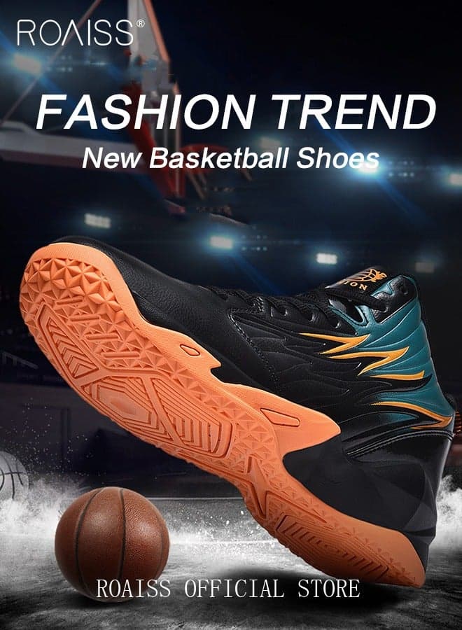 Fashion Men's Anti-Slip Basketball Shoes Multi-Sport Sneakers for Basketball, Running and Tennis, Casual Youth Style with Anti-Slip Outsole, Breathable Upper and Cushioned Midsole, Perfect for Sports and Daily Wear