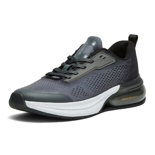 Campus Men's Brail PRO Running Shoes D.Gry/BLK - 8UK/India